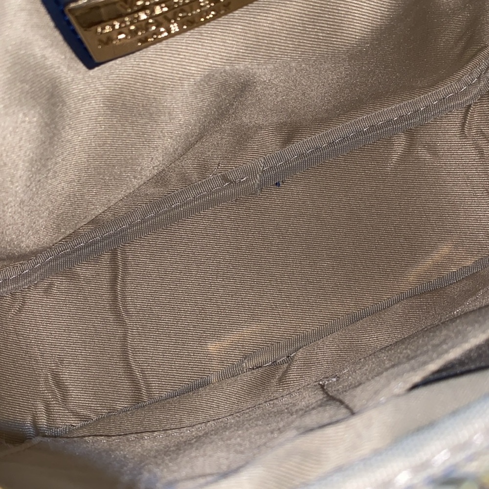 Valentino by Mario Valentino MIA Signature Genuine leather deep blue crossbody - Picture 13 of 14